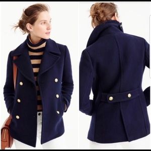 Jcrew Navy Stadium Peacoat